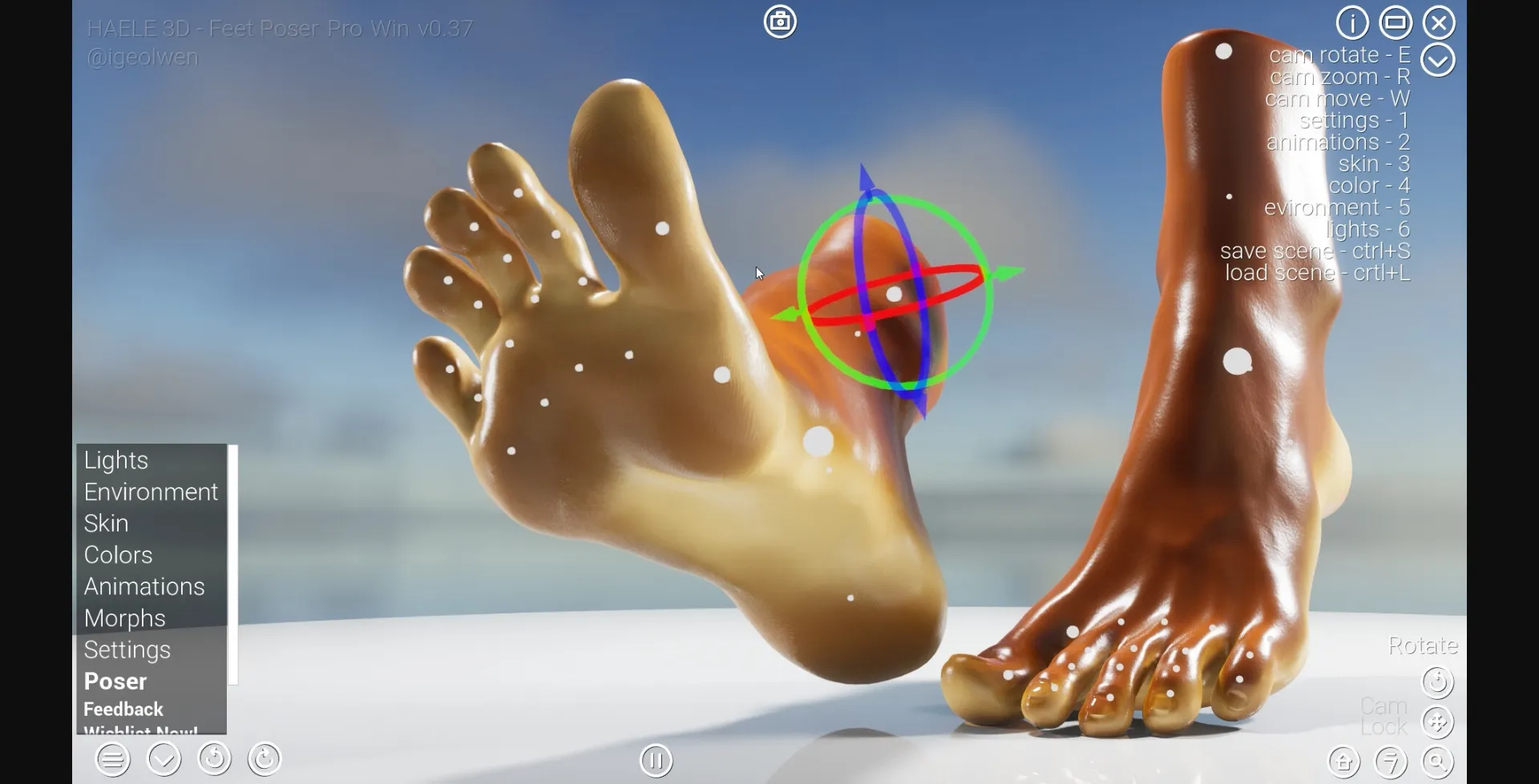 Unreal Engine HAELE 3D - Feet Poser Pro [v0.56.2] [Ige Olwen] | Free Adult Games