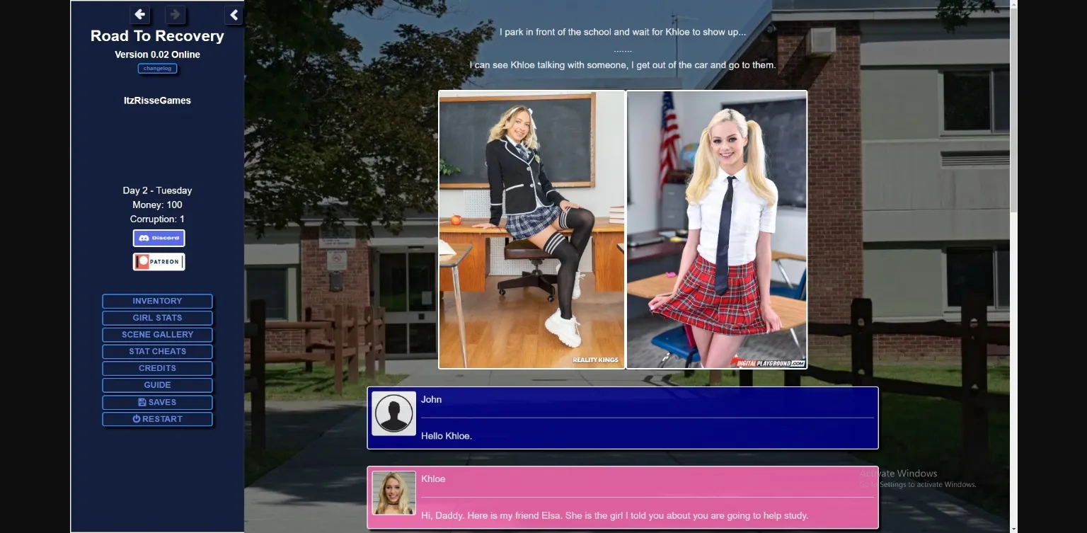 VN HTML Abandoned Road to Recovery [v0.03] [ItzRisseGames] | Free Adult Games