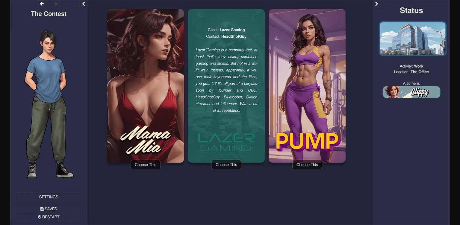 VN HTML Abandoned The Contest [C1W2.5] [Hopjesvlamonster] | Free Adult Games