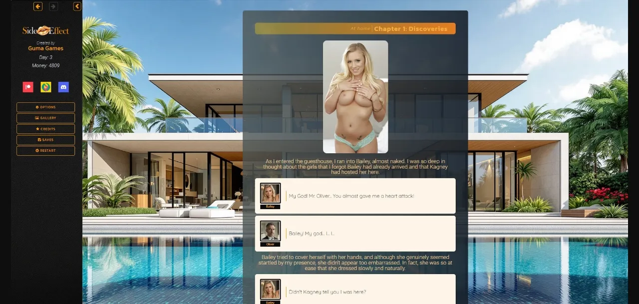 VN HTML Side Effect [Ch.1 P2 v0.1] [Guma Games] | Free Adult Games