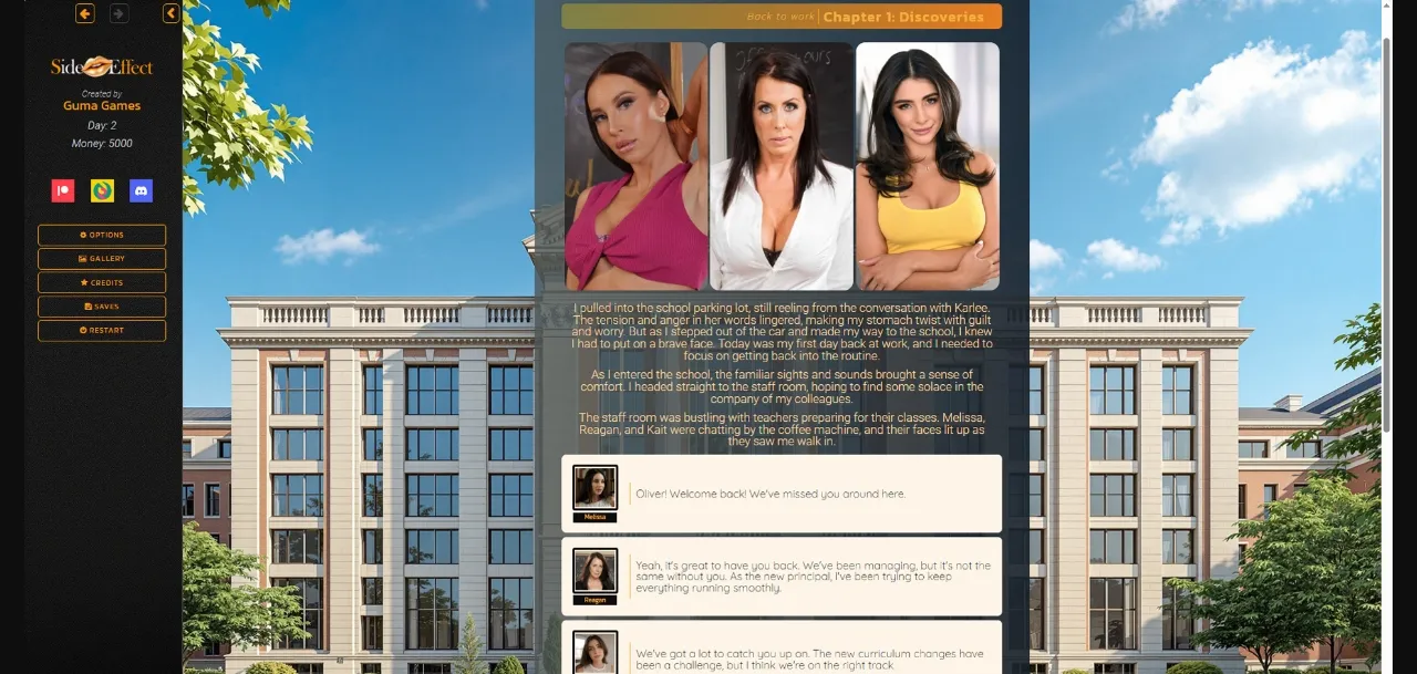 VN HTML Side Effect [Ch.1 P2 v0.1] [Guma Games] | Free Adult Games