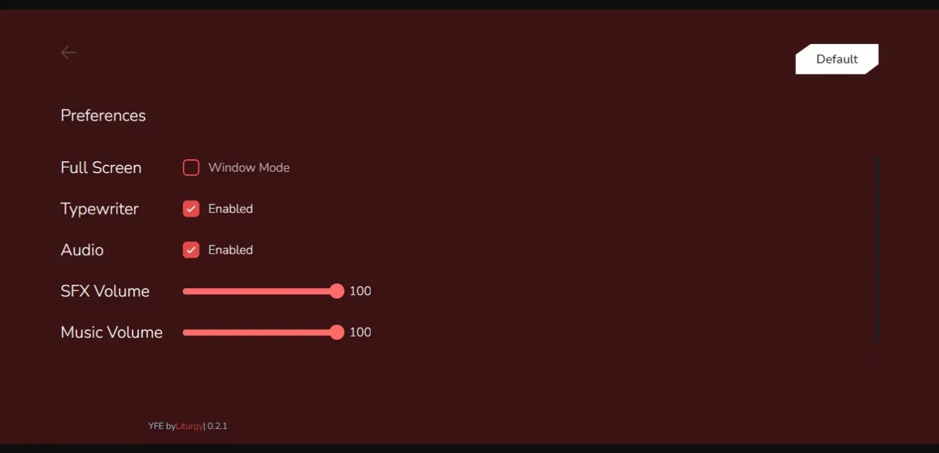 VN HTML YFE [Prem v0.2.2B] [Liturgy] | Free Adult Games
