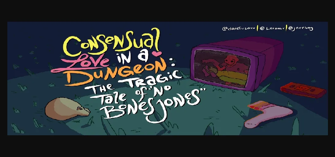 VN Others Abandoned Consensual Love in a Dungeon  The Tragic Tale of No Bones Jones [LD42] [Darefus] | Free Adult Games
