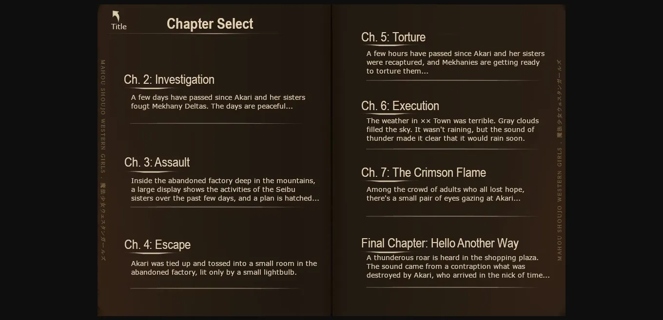 VN Others Completed Mahou Shoujo Western Girls Sound Novel Vol. 1 [Final] [Yumekakiya] | Free Adult Games