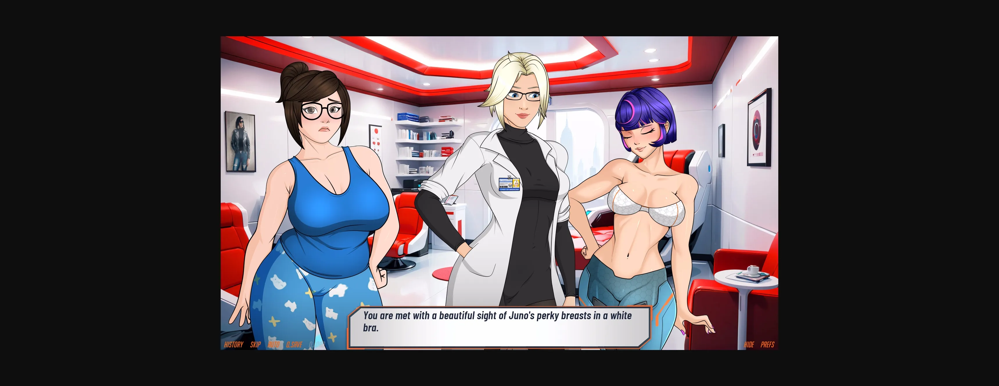 VN Ren'Py Completed Haremwatch - Juno Has Landed! [v1.0] [Gachapen Games] | Free Adult Games