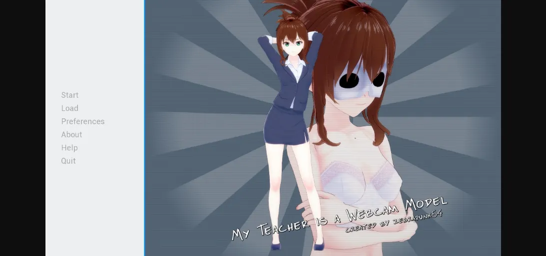 VN Ren'Py Completed My Teacher is a Webcam Model [v1.0] [zebrapunk54] | Free Adult Games