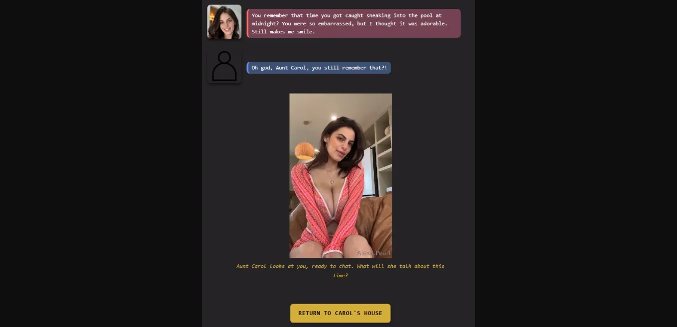HTML A Weekend with Aunt Carol [v0.2] [ChromaK] | Free Adult Games