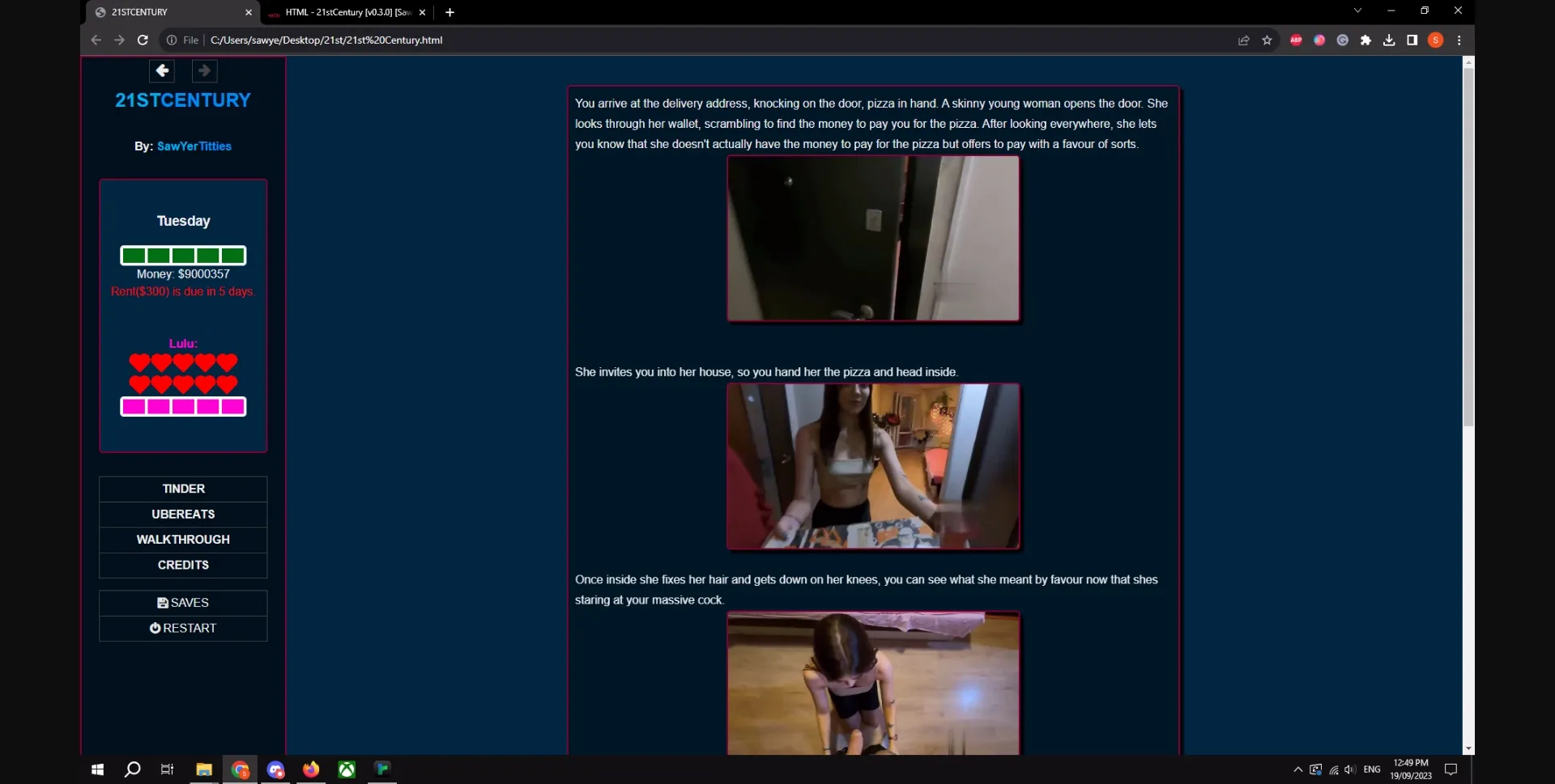 HTML Abandoned 21stCentury [v0.3.0] [SawYerTitties] | Free Adult Games