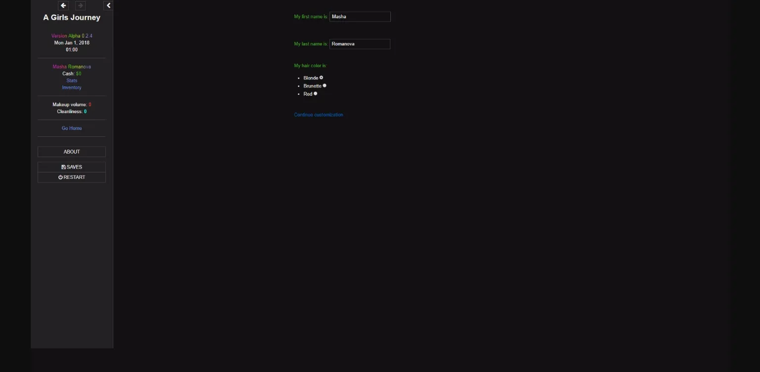 HTML Abandoned A Girl's Journey [v0.2.4] [Alyonsa] | Free Adult Games