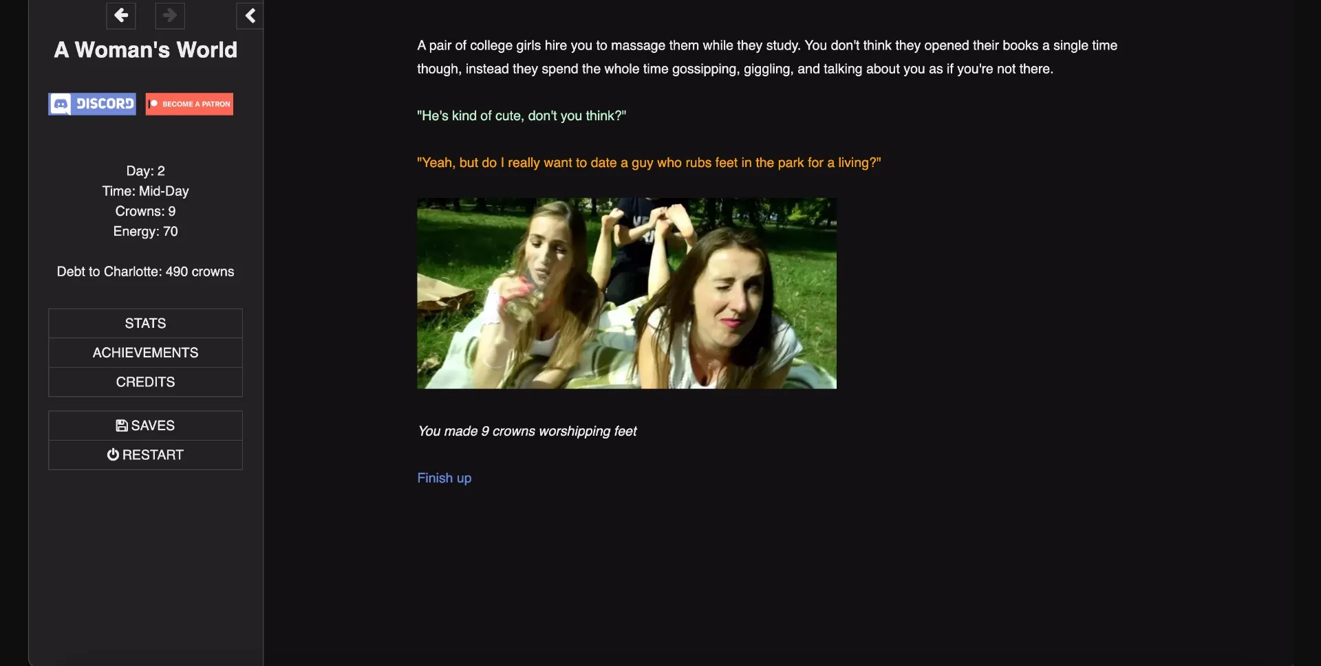 HTML Abandoned A Woman's World [v0.3] [AverageHtmlEnjoyer] | Free Adult Games