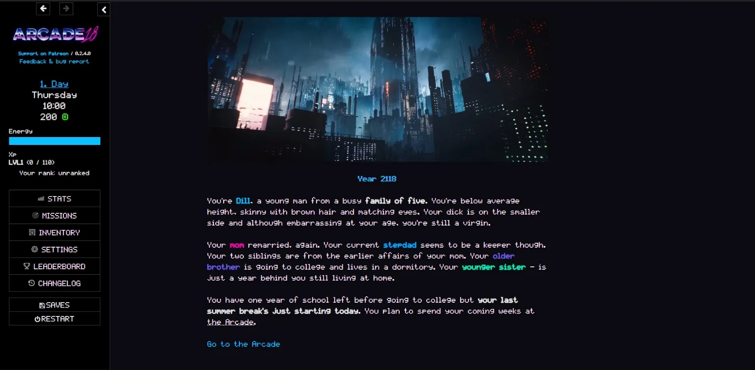 HTML Abandoned Arcade 18 [v0.2.4.1] [Mizperix] | Free Adult Games