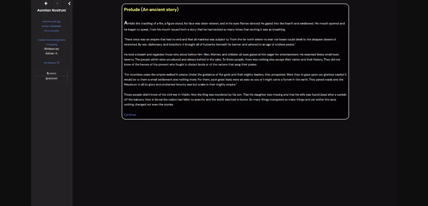 HTML Abandoned Aurelian Nostrum [v2.2.0] | Free Adult Games