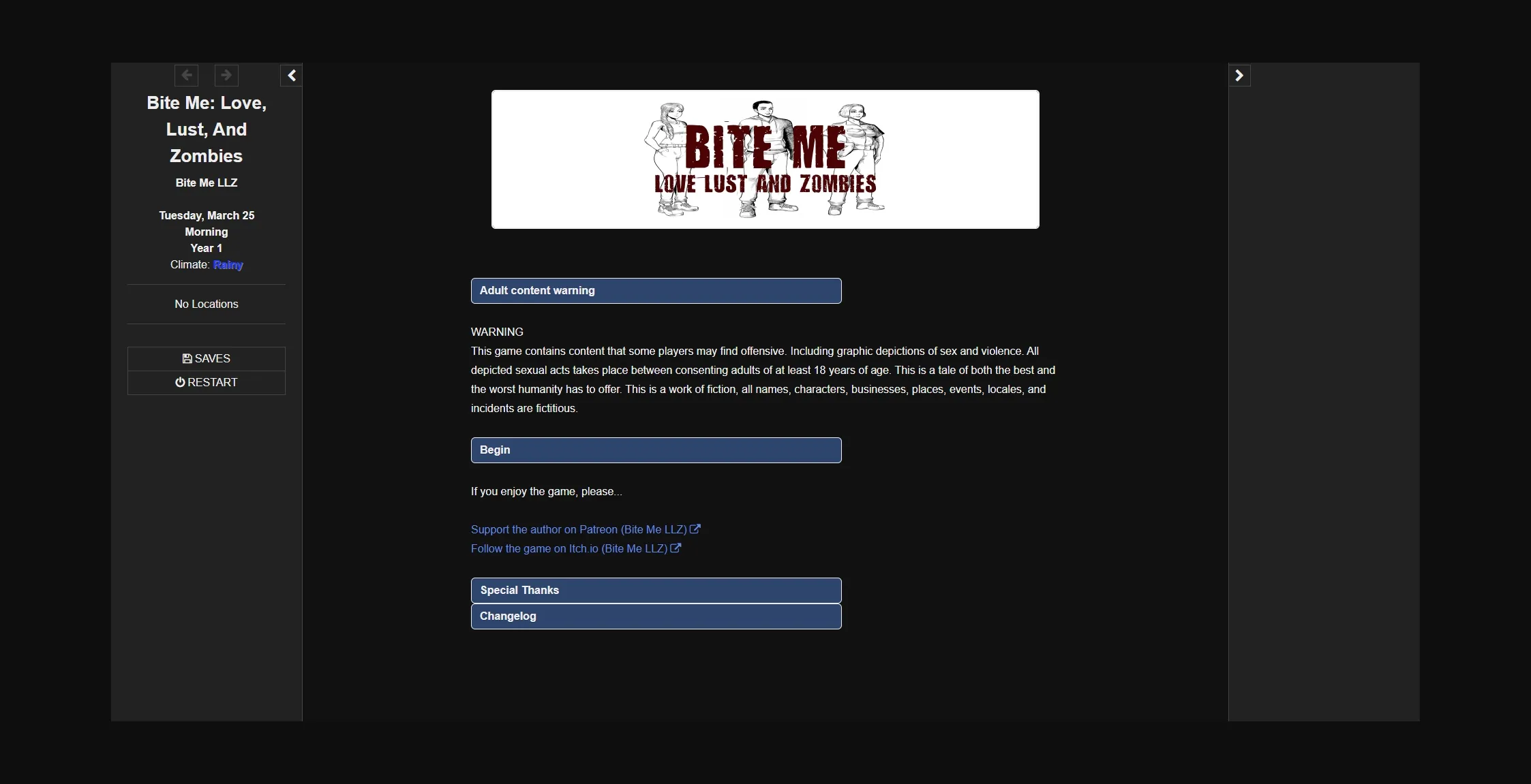 HTML Abandoned Bite Me - Love, Lust, and Zombies [vA13 Cheat] [Bite Me LLZ] | Free Adult Games