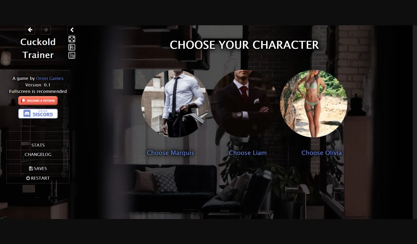 HTML Abandoned Cuckold Trainer [v0.1] [Orion Games] | Free Adult Games