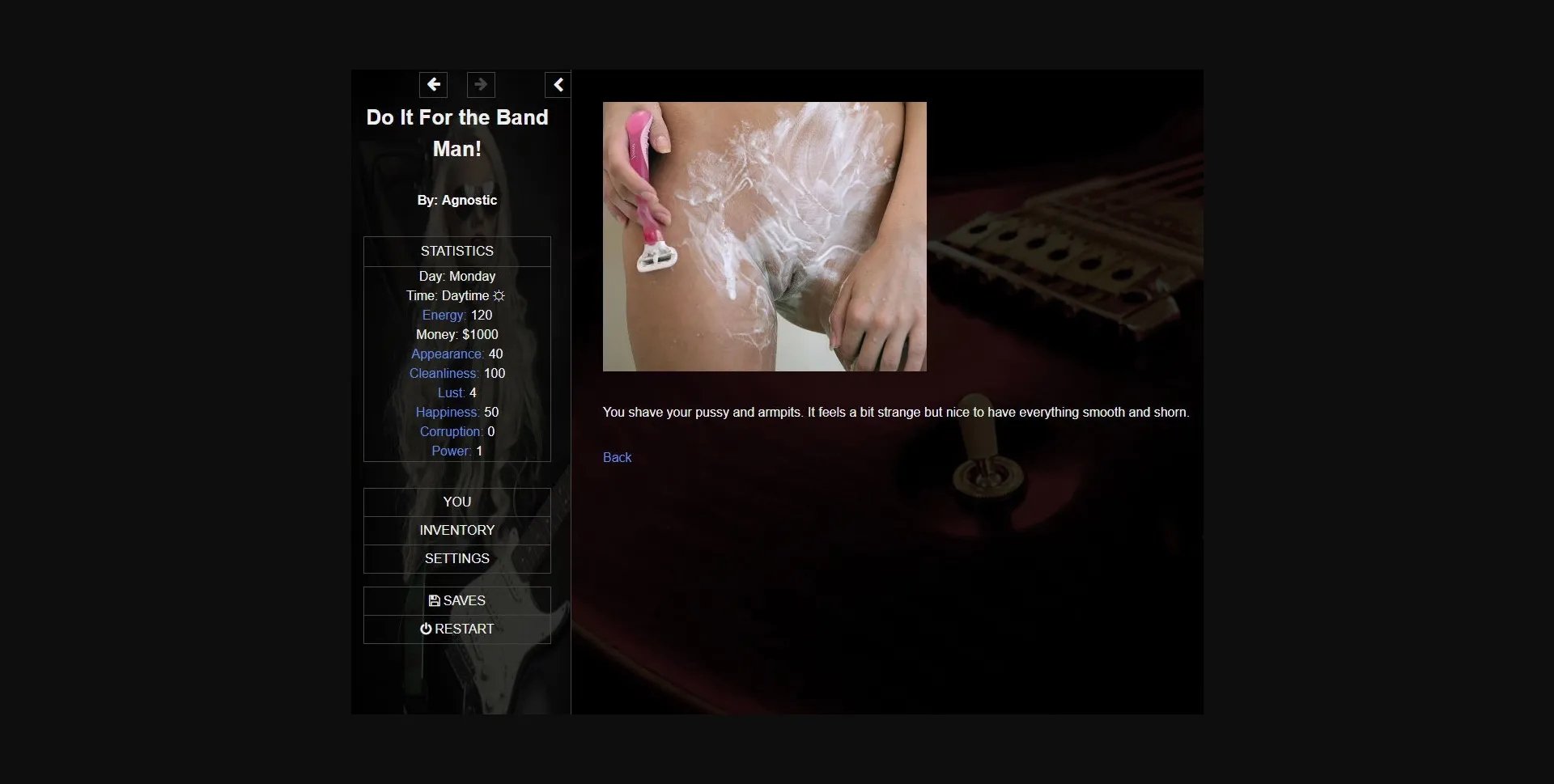 HTML Abandoned Do It for the Band Man [v0.3.7] [agnostic] | Free Adult Games