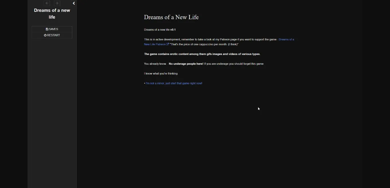 HTML Abandoned Dreams of a New Life [v0.1.5] [Anenn] | Free Adult Games