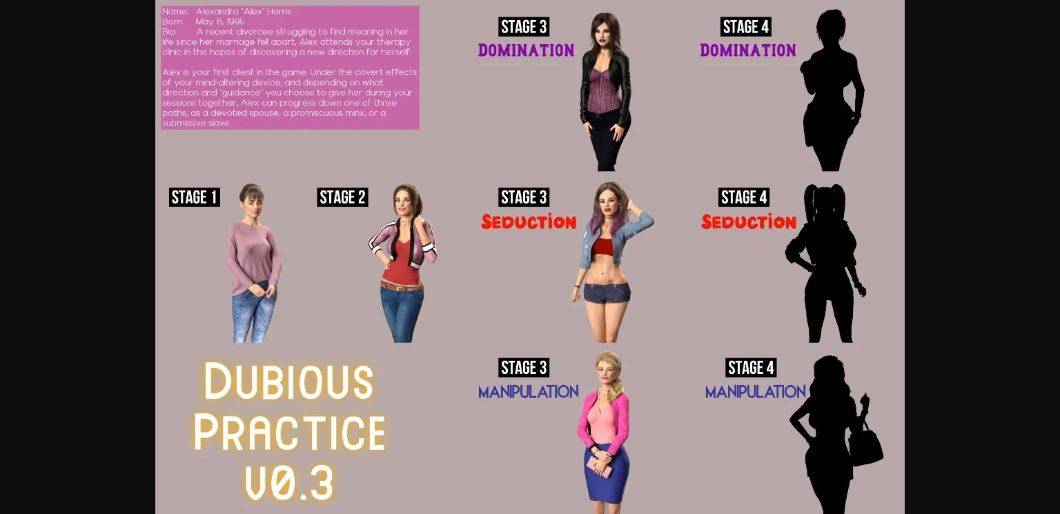 HTML Abandoned Dubious Practice [v0.3] [Dubious Developers] | Free Adult Games