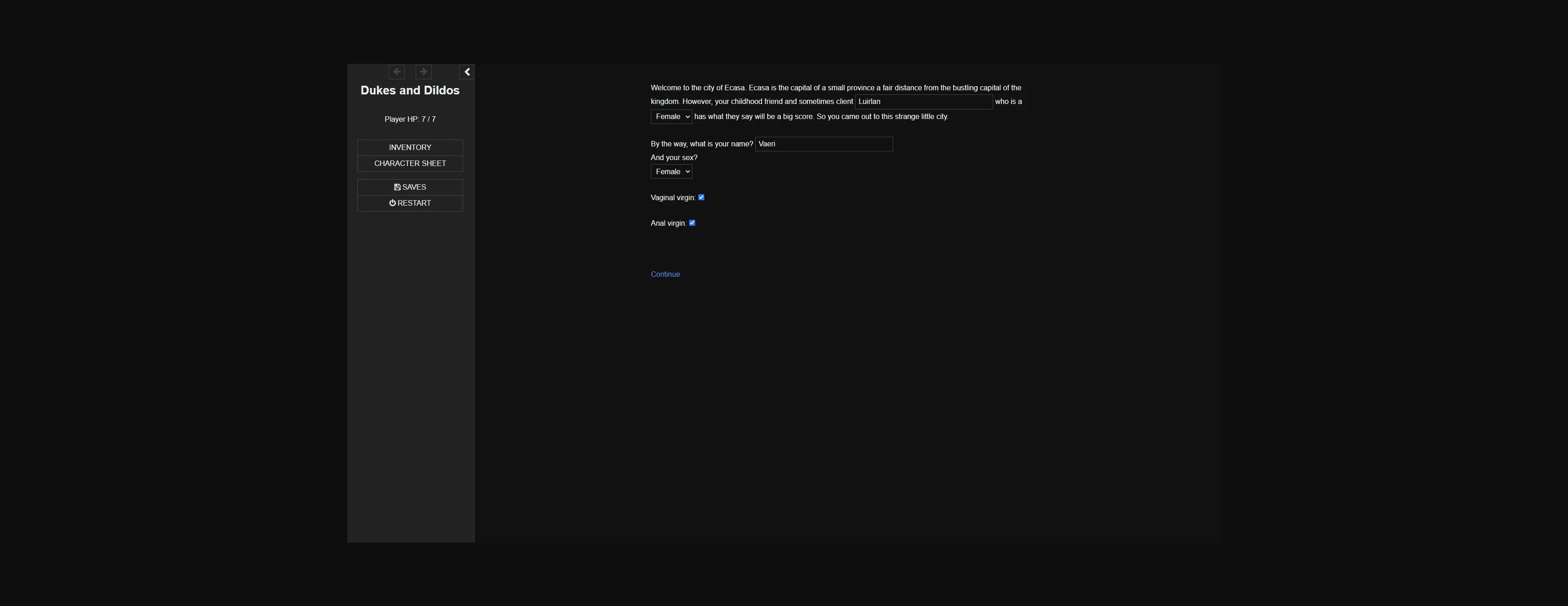 HTML Abandoned Dukes & Dildos [v0.60] [Sara] | Free Adult Games