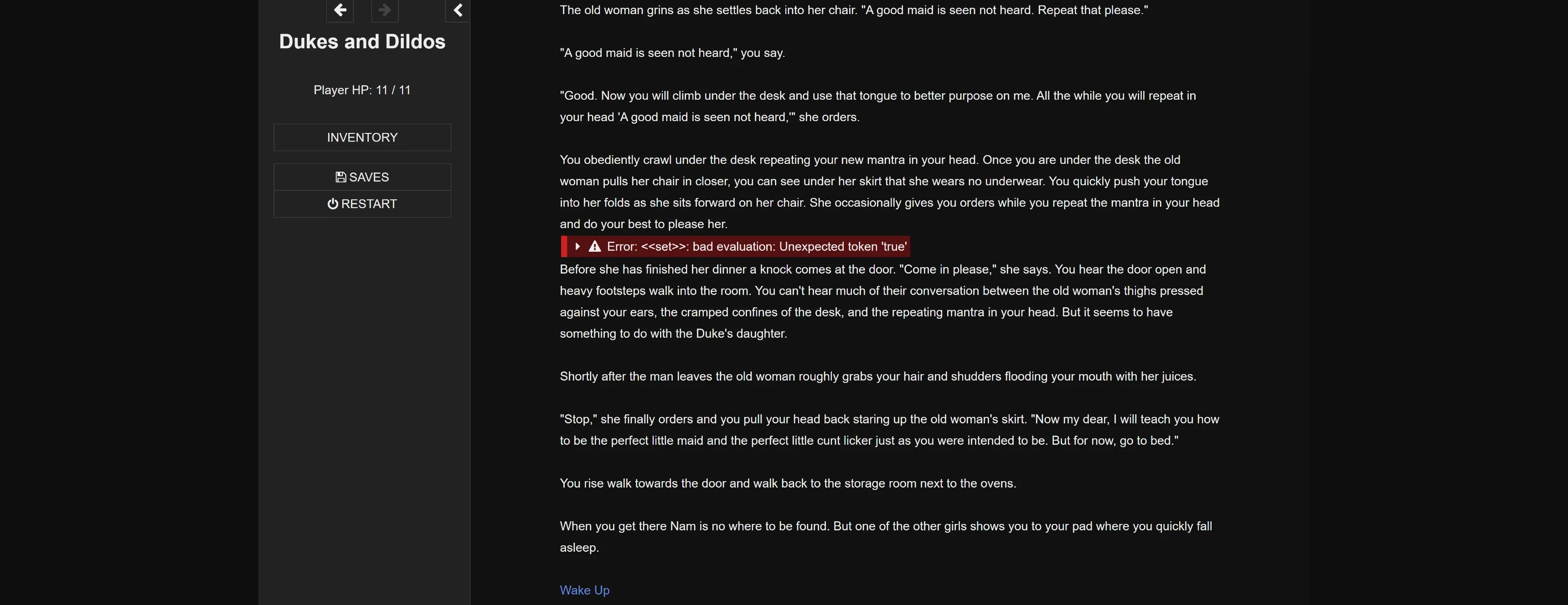 HTML Abandoned Dukes & Dildos [v0.60] [Sara] | Free Adult Games