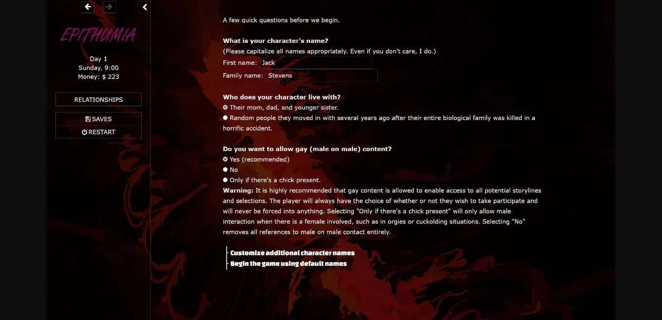 HTML Abandoned Epithumia [v0.01] [SalaciousMandate] | Free Adult Games