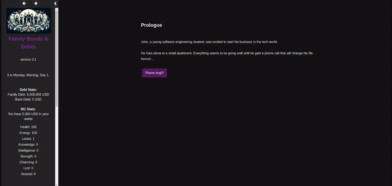 HTML Abandoned Family Bonds & Debts [v0.1] [Alkanoid58] | Free Adult Games