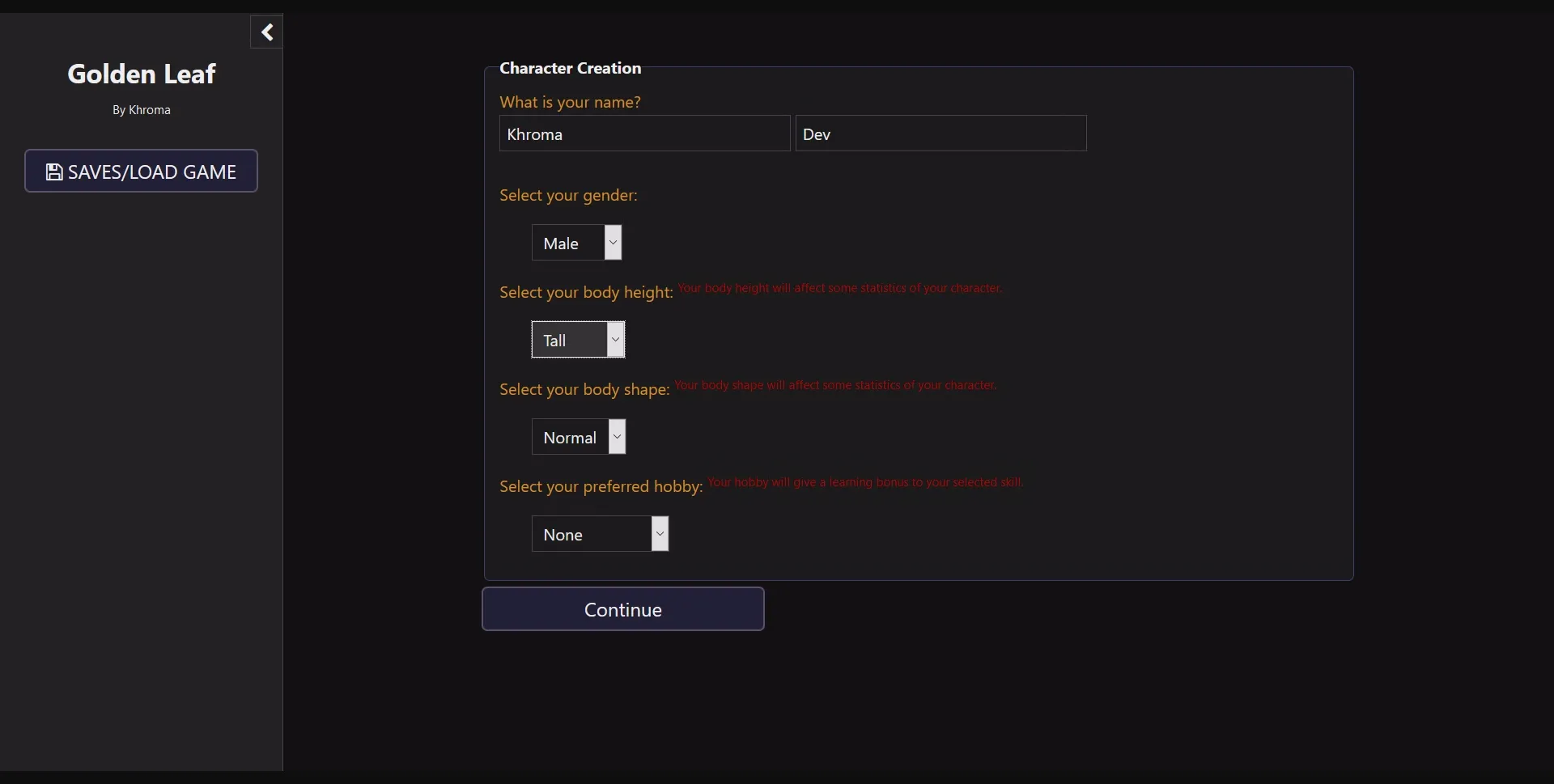 HTML Abandoned Golden Leaf [v0.2.4.1] [Khroma] | Free Adult Games