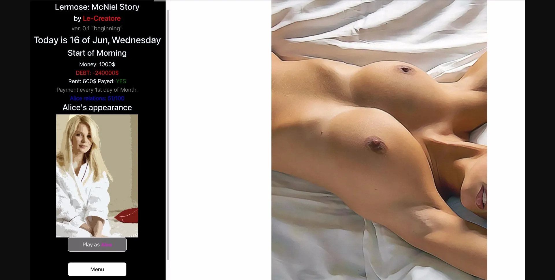 HTML Abandoned Lermose  McNiel Story [v0.1.2] [LeCreatore] | Free Adult Games