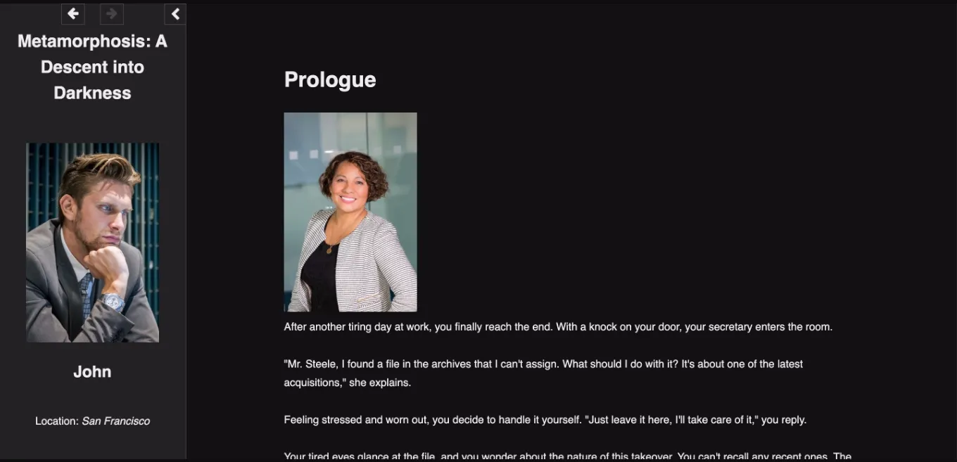 HTML Abandoned Metamorphosis  A Descent into Darkness [v0.3.0] [jalba] | Free Adult Games