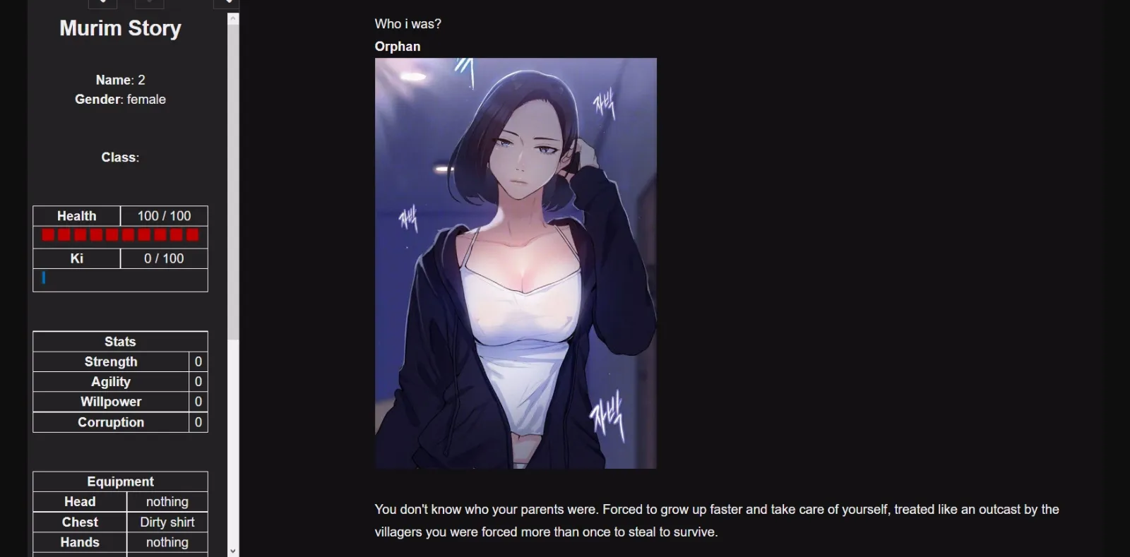 HTML Abandoned Murim Story [v0.02a (rework)] [liptor] | Free Adult Games