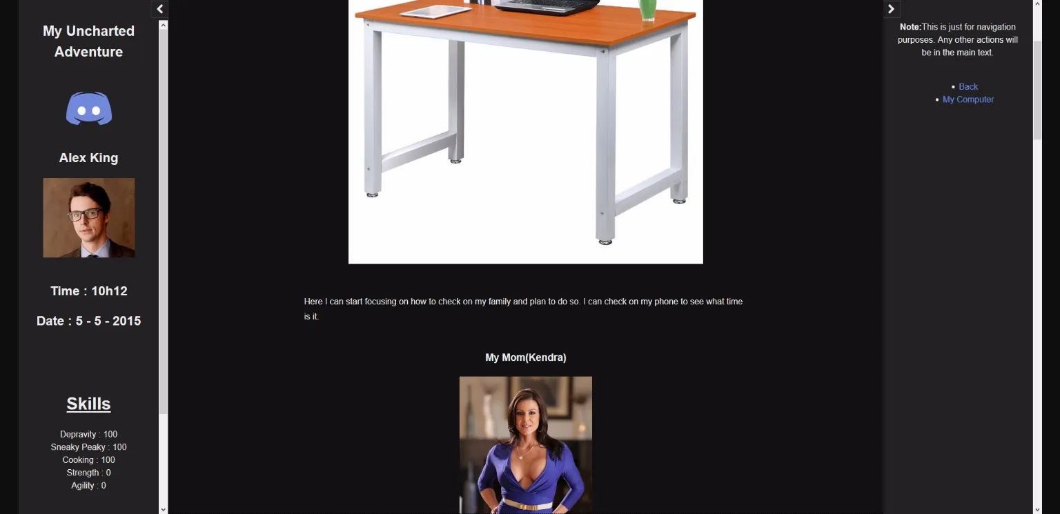 HTML Abandoned My Uncharted Adventure [v0.25] [Ikr] | Free Adult Games