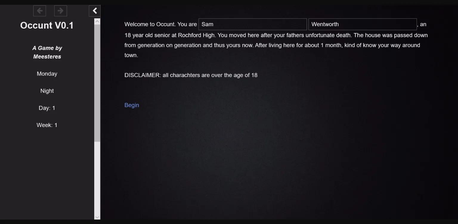 HTML Abandoned Occunt [v0.1 HotFix] [Meesteres] | Free Adult Games
