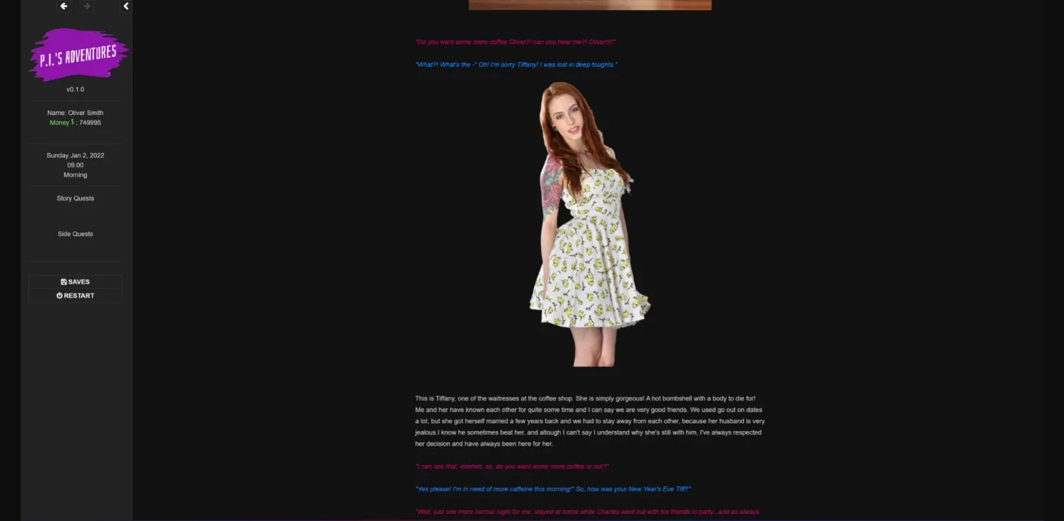 HTML Abandoned P.I.'s Adventures [Ch. 1] [CrimsonSamurai] | Free Adult Games