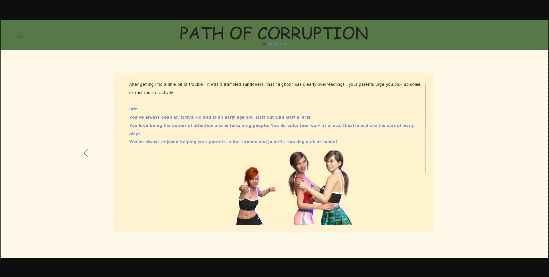 HTML Abandoned Path of Corruption [v0.16] [Auctorem] | Free Adult Games
