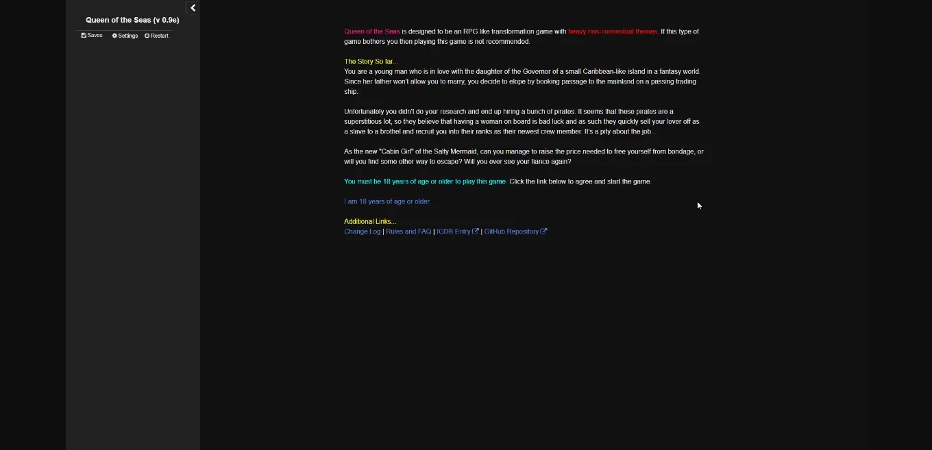 HTML Abandoned Queen of the Seas [v0.12j Exclusive] [Malhavok] | Free Adult Games