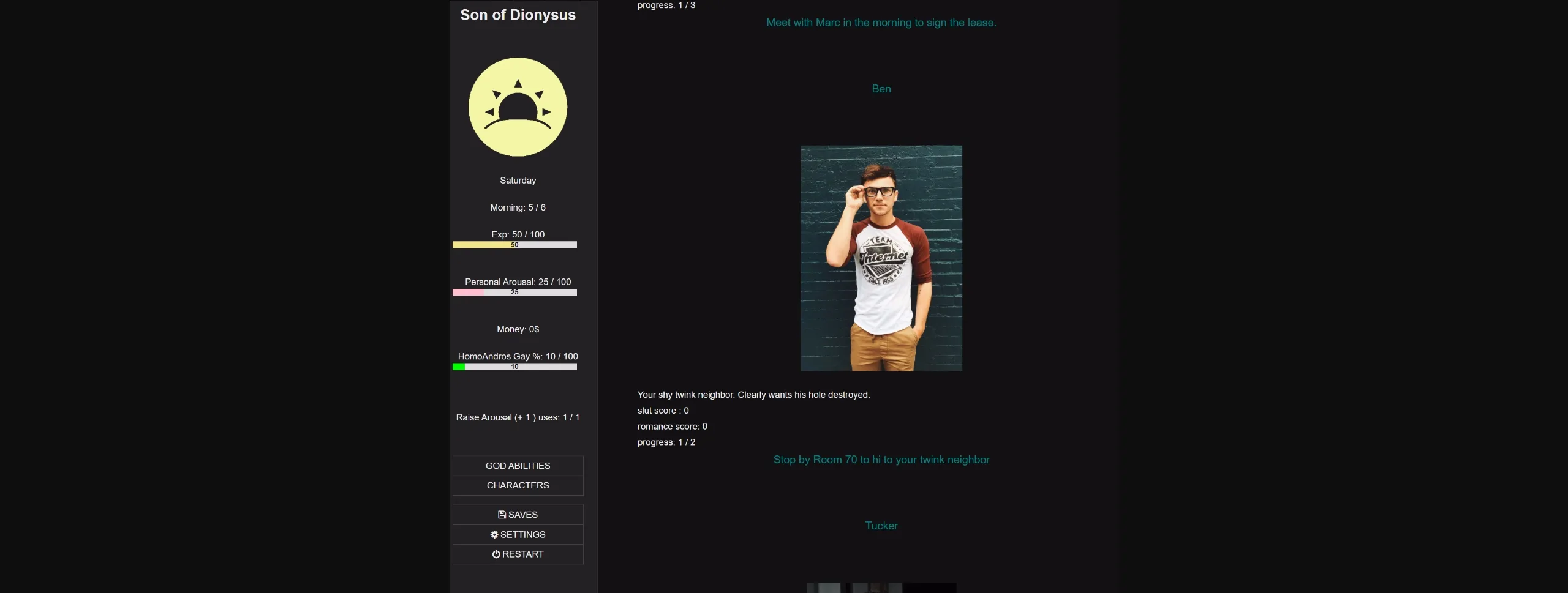 HTML Abandoned Son of Dionysus [v0.2] [GodAkida] | Free Adult Games