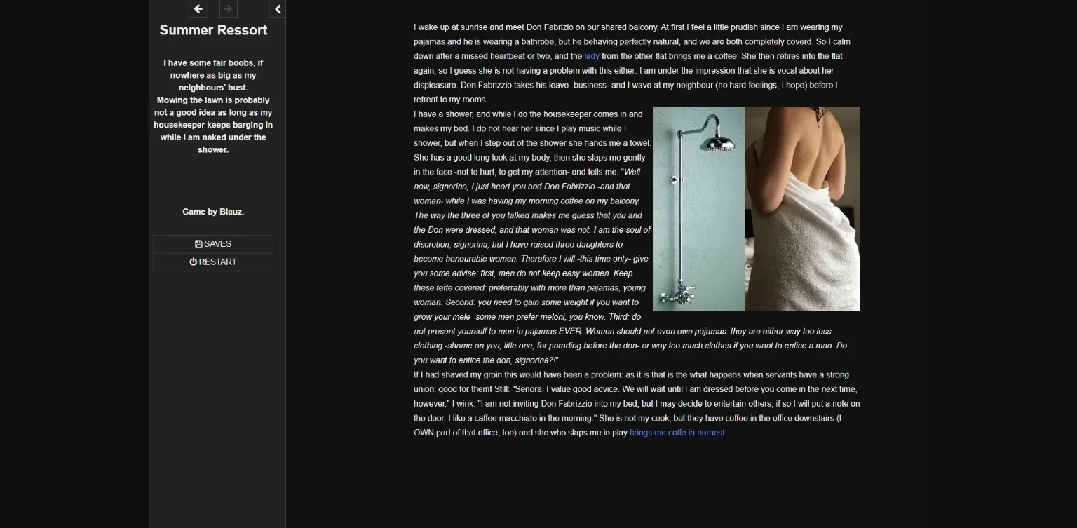 HTML Abandoned Summer Resort [v0.03] [Blauz] | Free Adult Games