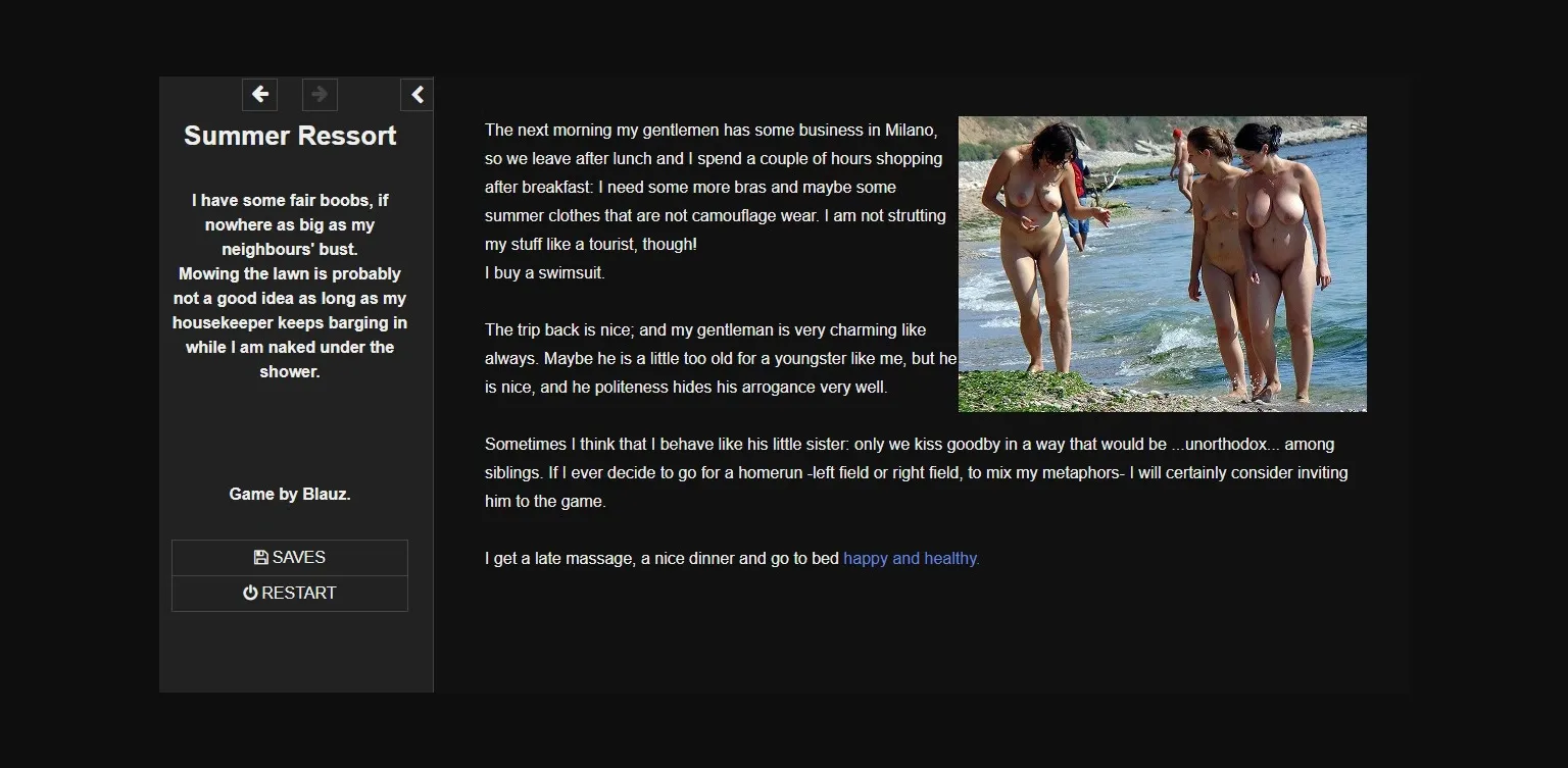 HTML Abandoned Summer Resort [v0.03] [Blauz] | Free Adult Games