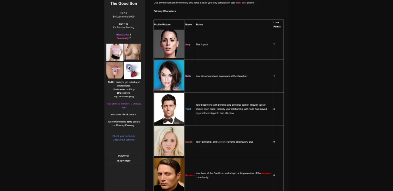 HTML Abandoned The Good Son [v0.9.2] [Lobsterman9999] | Free Adult Games