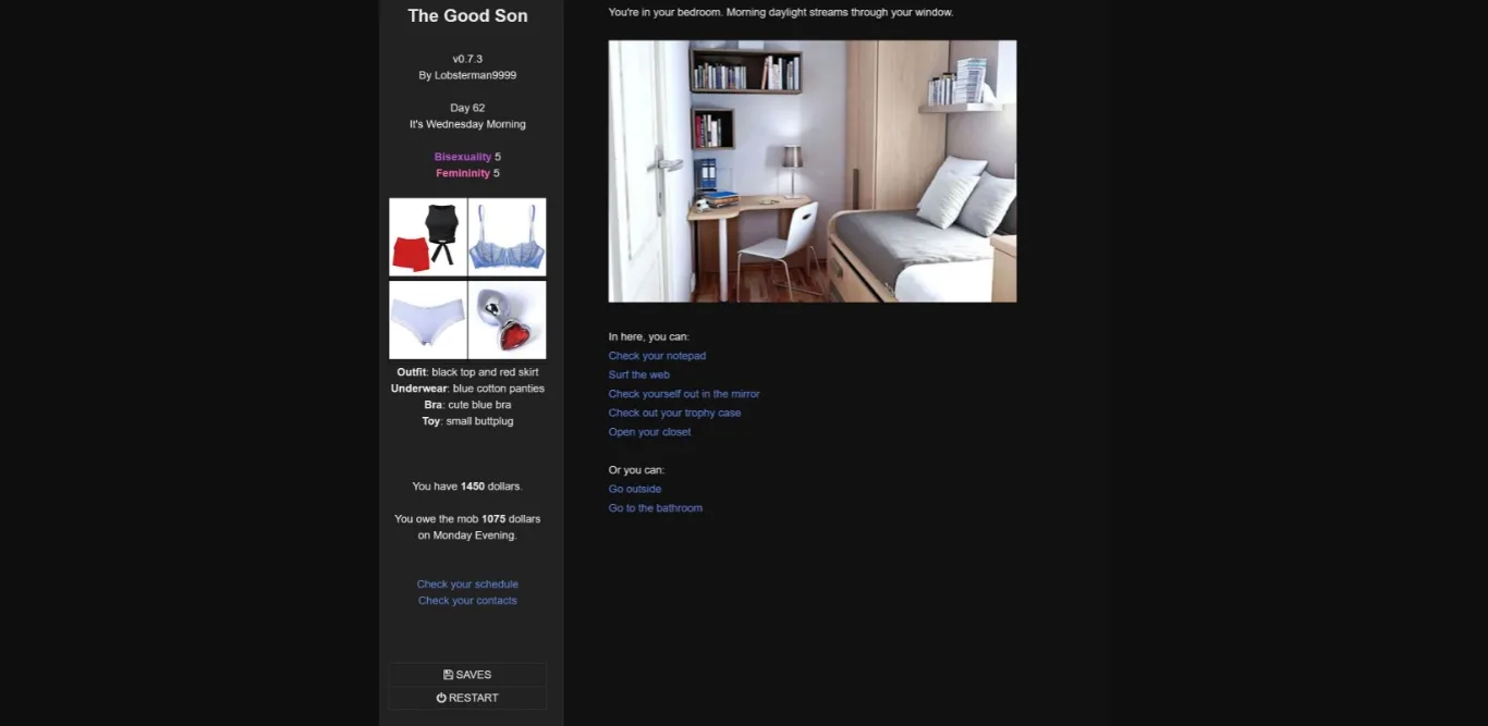 HTML Abandoned The Good Son [v0.9.2] [Lobsterman9999] | Free Adult Games