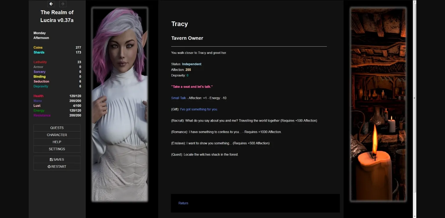 HTML Abandoned The Realm of Lucira [v0.45c] [Sylen] | Free Adult Games