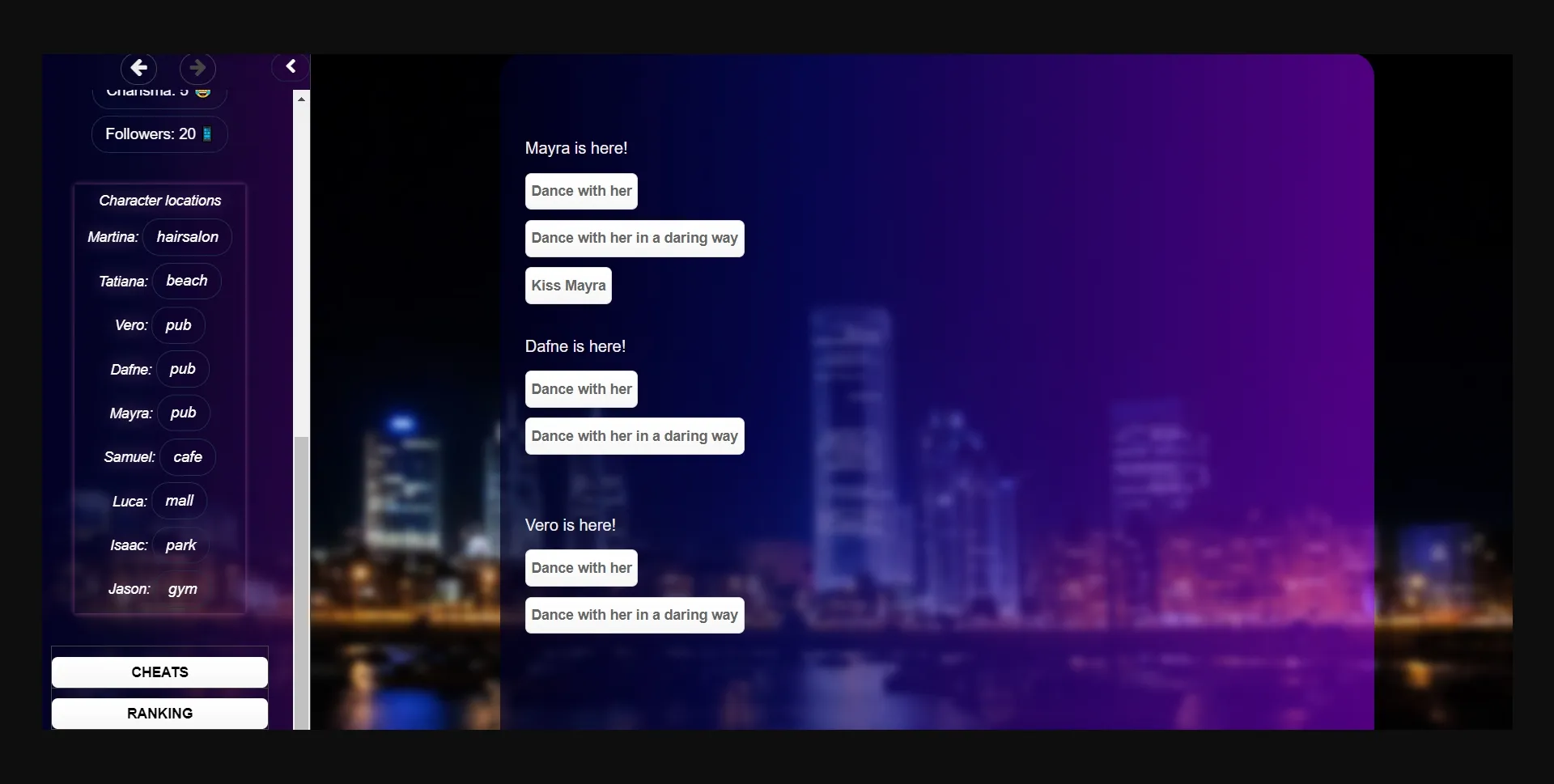 HTML Abandoned The Shadows of Friendships [v0.4] [VERSTA GAMES] | Free Adult Games