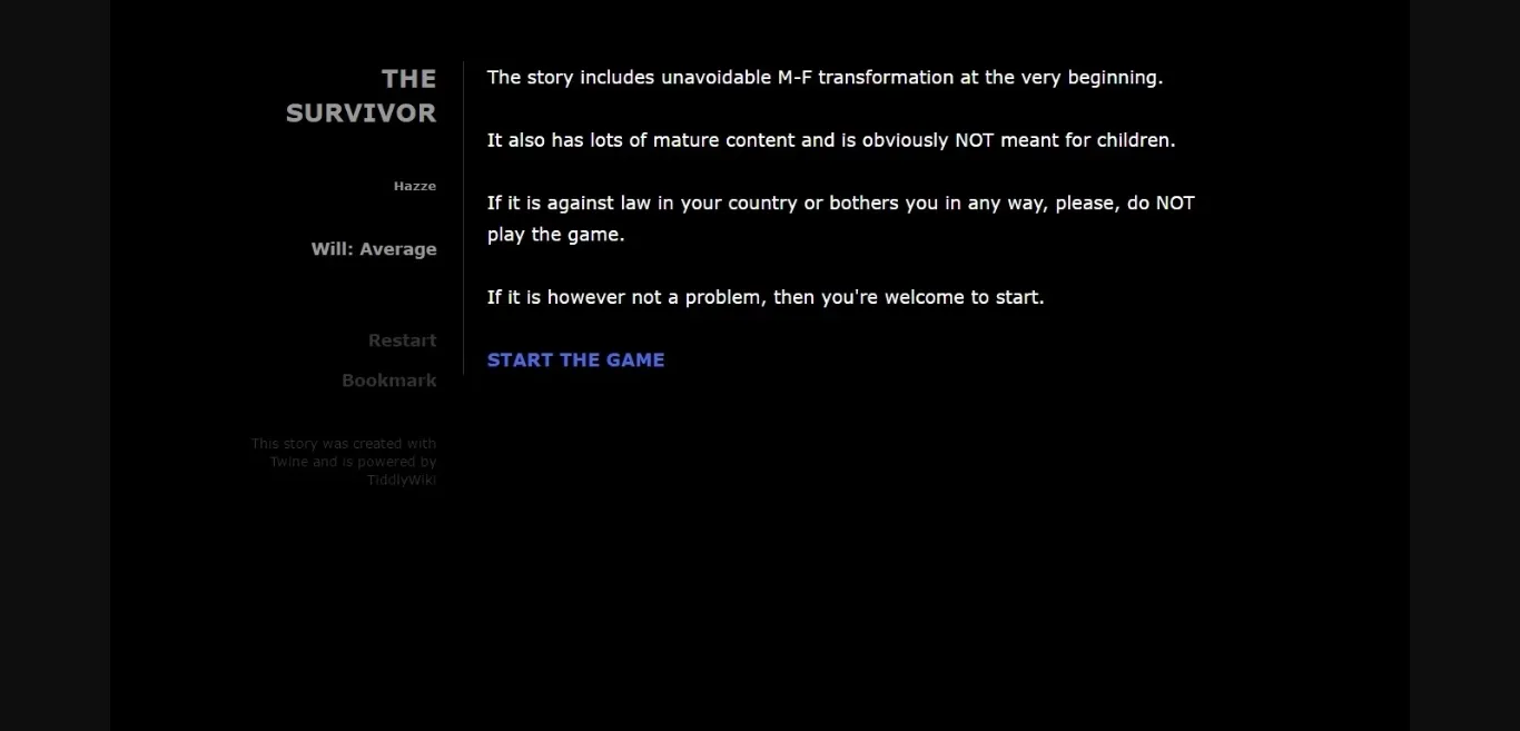 HTML Abandoned The Survivor [v0.2.1] [Hazze] | Free Adult Games