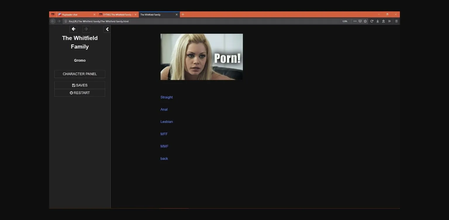 HTML Abandoned The Whitfield Family [Intro] [Gromo] | Free Adult Games