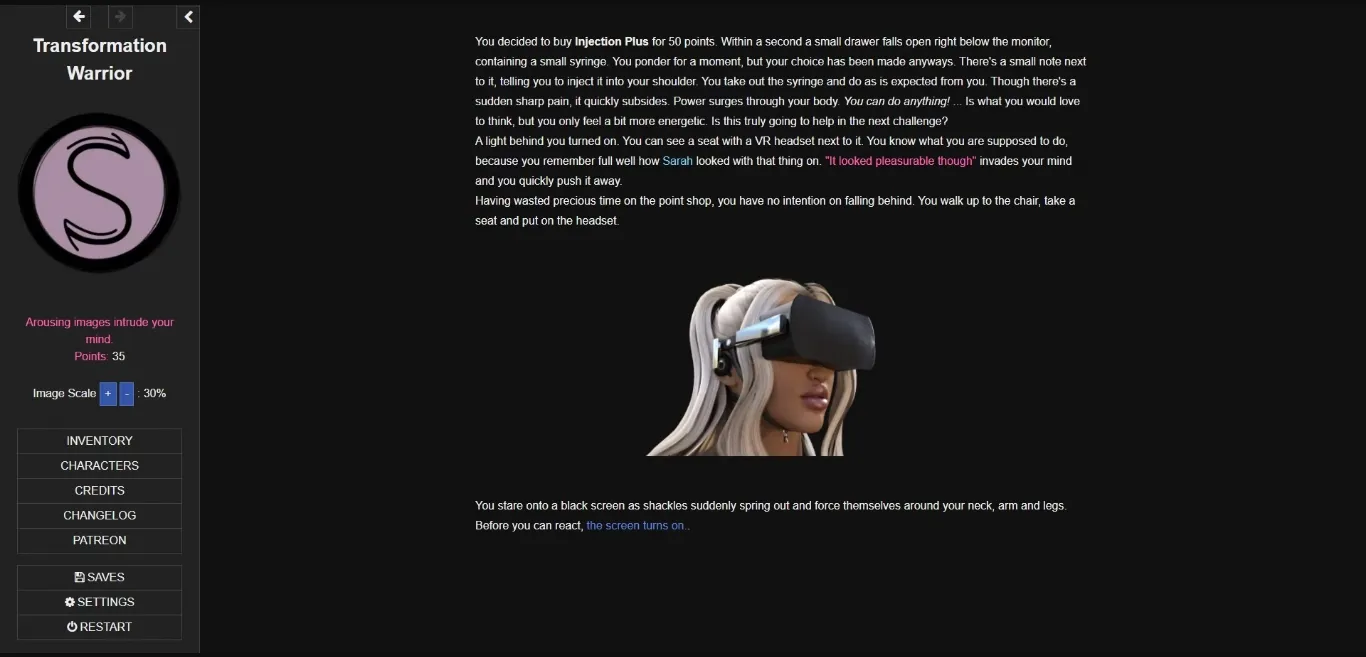 HTML Abandoned Transformation Warrior [v0.56] [Silvere] | Free Adult Games