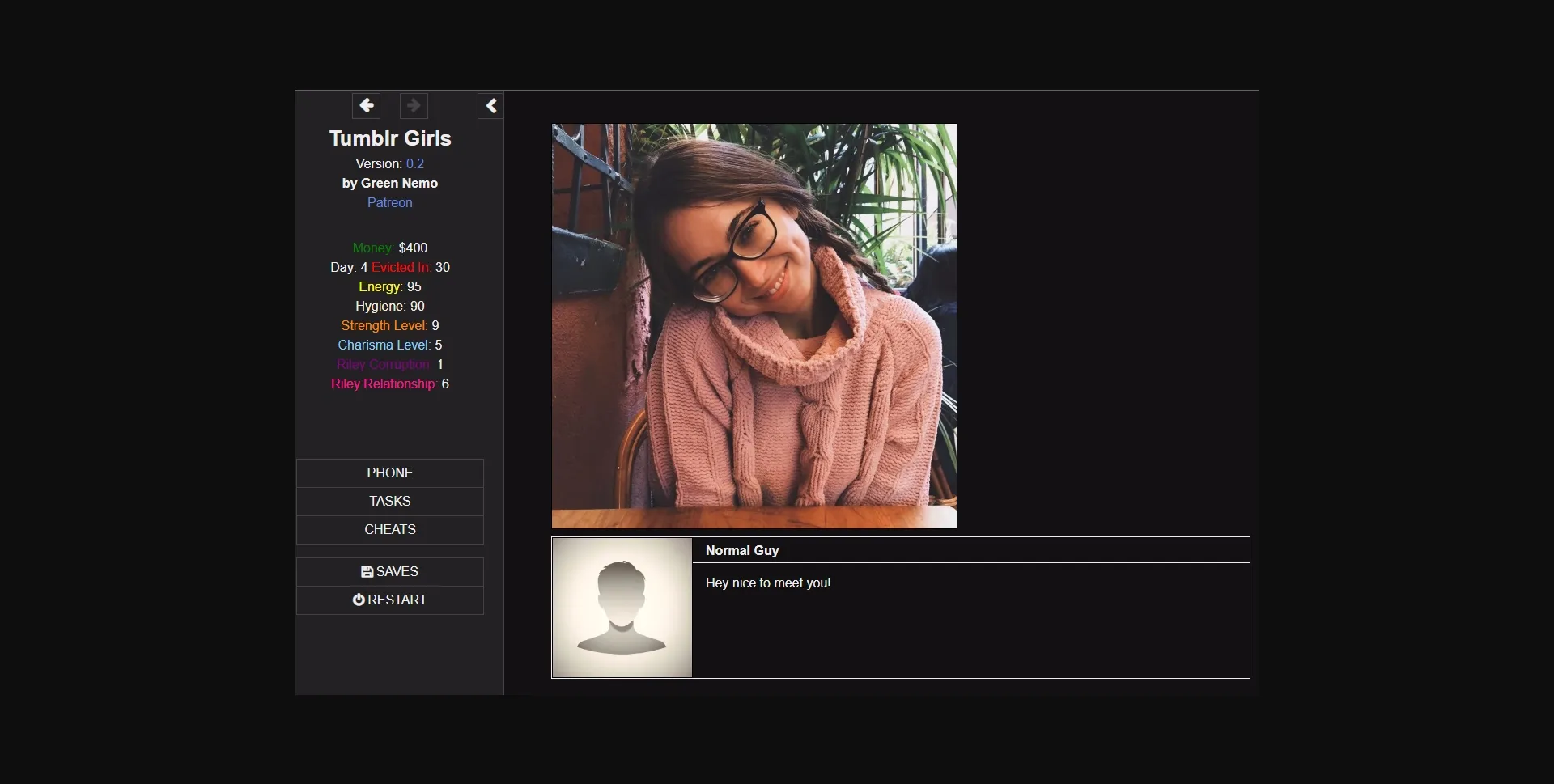 HTML Abandoned Tumblr Girls [v0.2] [Green Nemo] | Free Adult Games