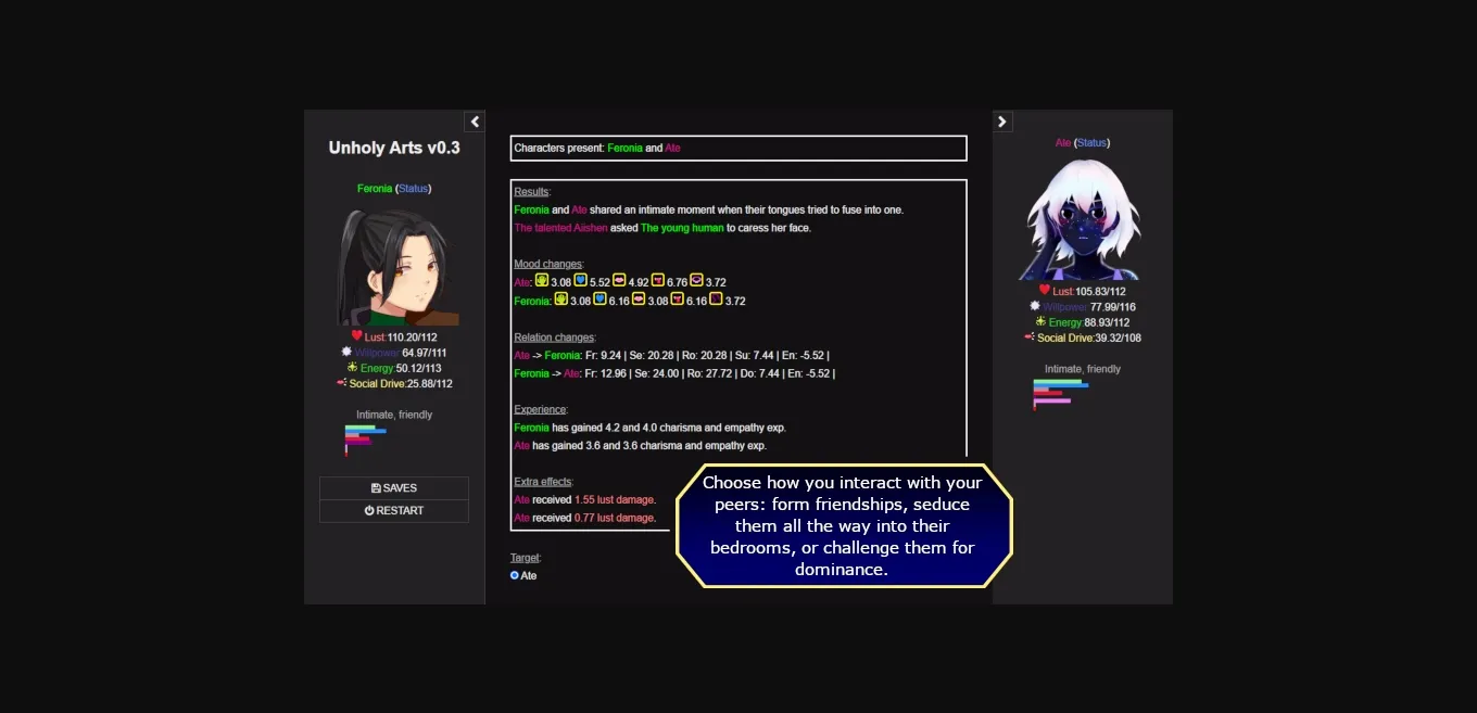 HTML Abandoned Unholy Arts [v0.4.6] [Deep Interactivity] | Free Adult Games
