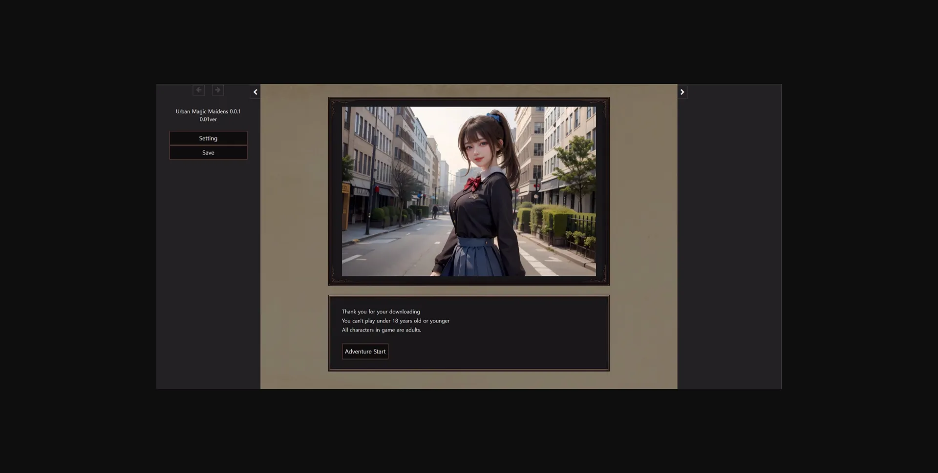 HTML Abandoned Urban Magic Maidens [v0.1.1] [Ya-Games] | Free Adult Games