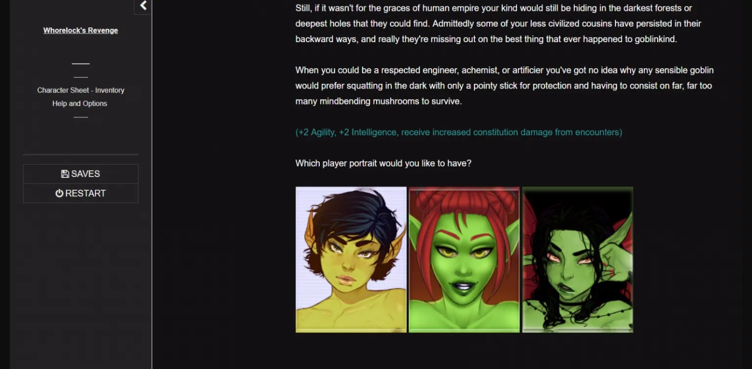 HTML Abandoned Whorelock's Revenge  Twine [v0.331] [Bedlamgames] | Free Adult Games
