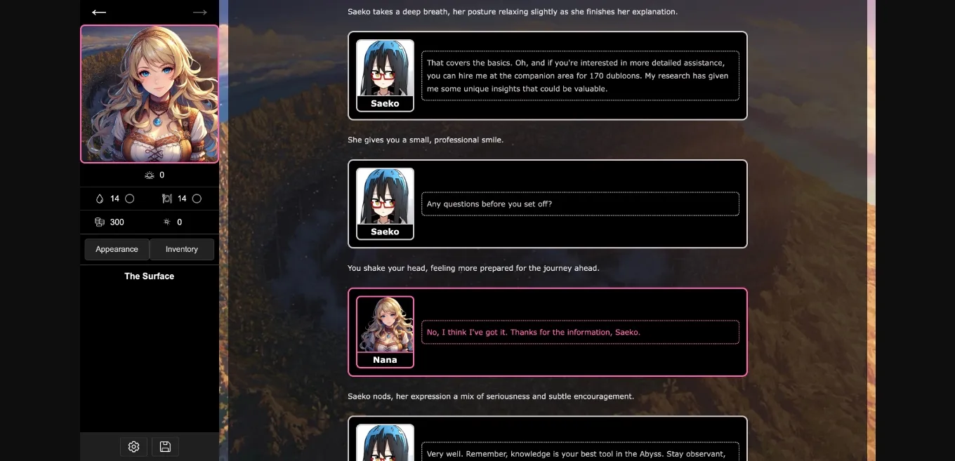 HTML Abyss Diver Interactive [v1.3.1d] [FloricSpacer] | Free Adult Games