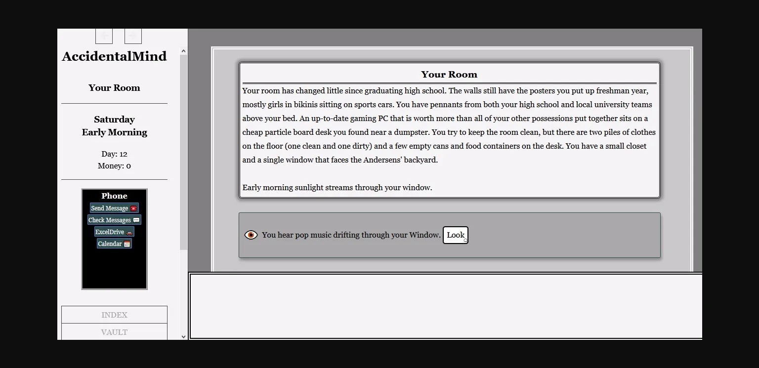 HTML Accidental Mind [v3.6 Alpha] [Myscra] | Free Adult Games